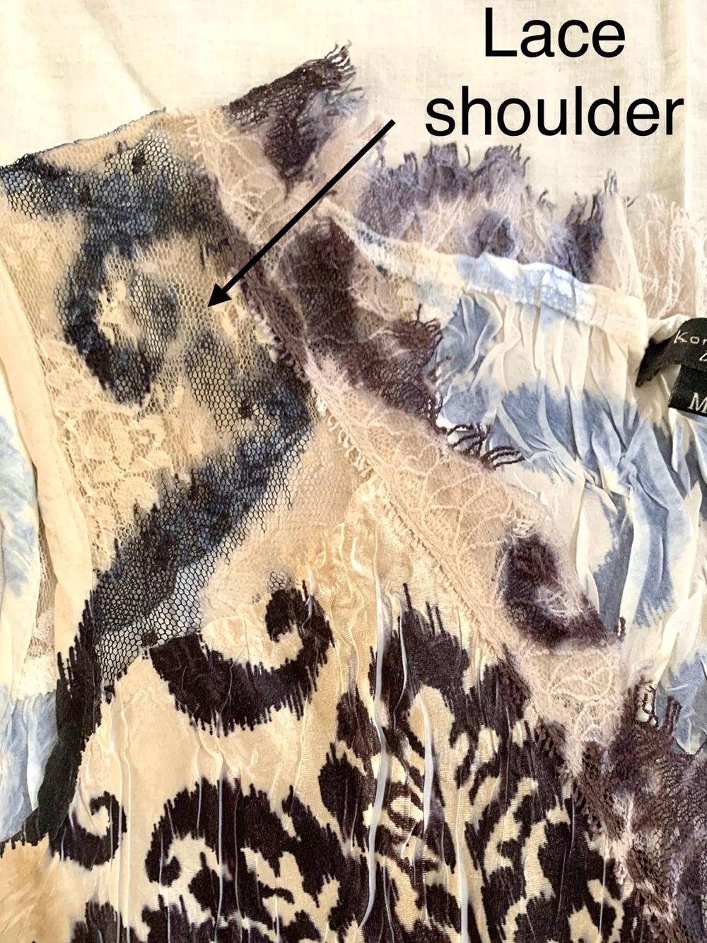 Komarov Maxi Dress 1930s Style Damask
Scroll Crinkle Cocktail Gown Black/Tan- M - Picture 7 of 15